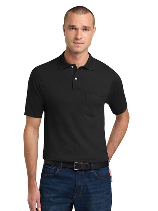 Men's One-Pocket Dri-Power Sport Shirt - 436MP - Black