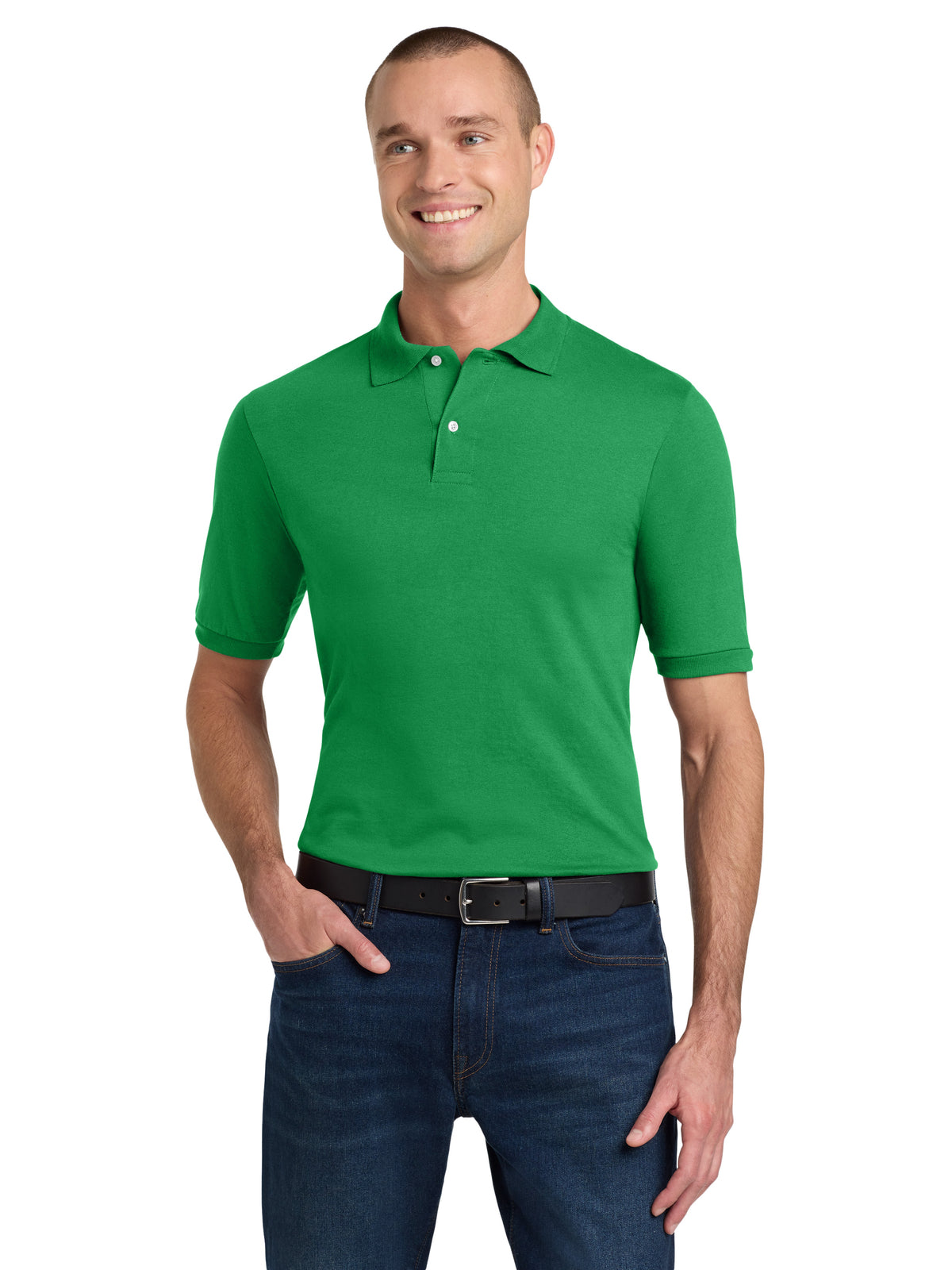 Men's Pocketless Dri-Power Sport Shirt - 437M - Kelly