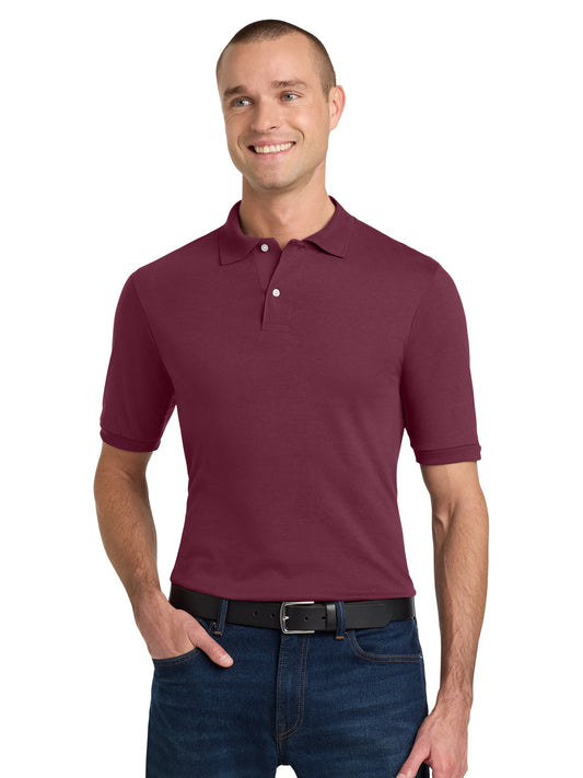 Men's Pocketless Dri-Power Sport Shirt - 437M - Maroon