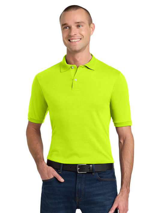 Men's Pocketless Dri-Power Sport Shirt - 437M - Safety Green