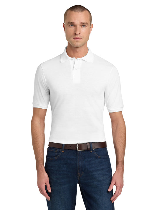 Men's Pocketless Dri-Power Sport Shirt - 437M - White