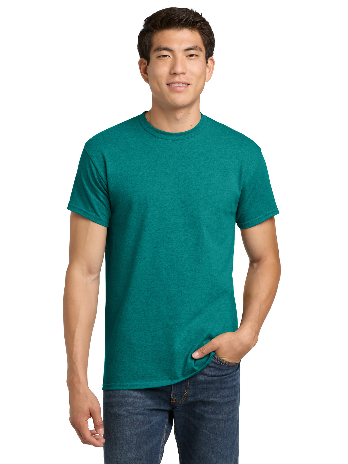 Men's Heavy Cotton T-Shirt - 5000 - Antique Jade Dome