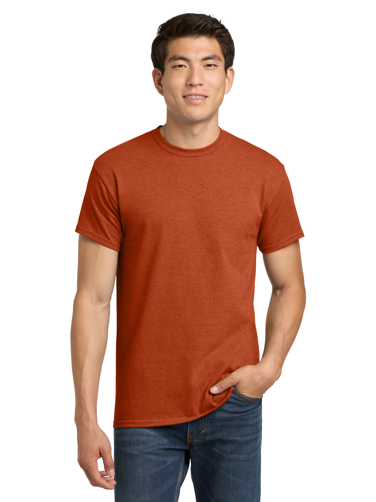 Men's Heavy Cotton T-Shirt - 5000 - Antique Orange