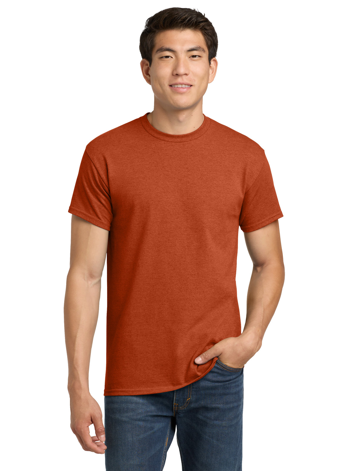 Men's Heavy Cotton T-Shirt - 5000 - Antique Orange