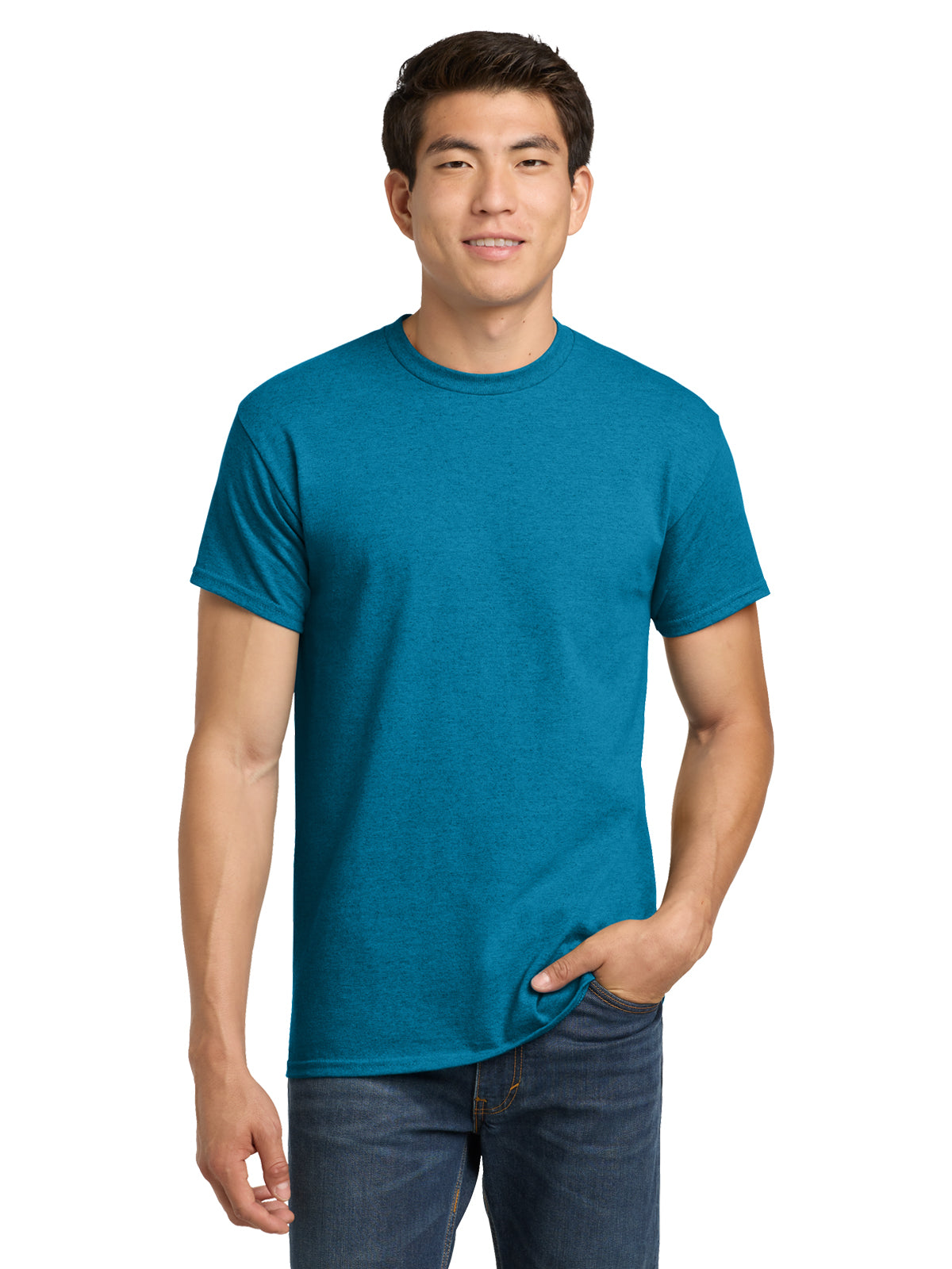 Men's Heavy Cotton T-Shirt - 5000 - Antique Sapphire