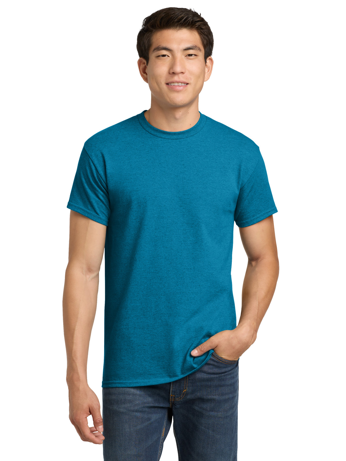 Men's Heavy Cotton T-Shirt - 5000 - Antique Sapphire