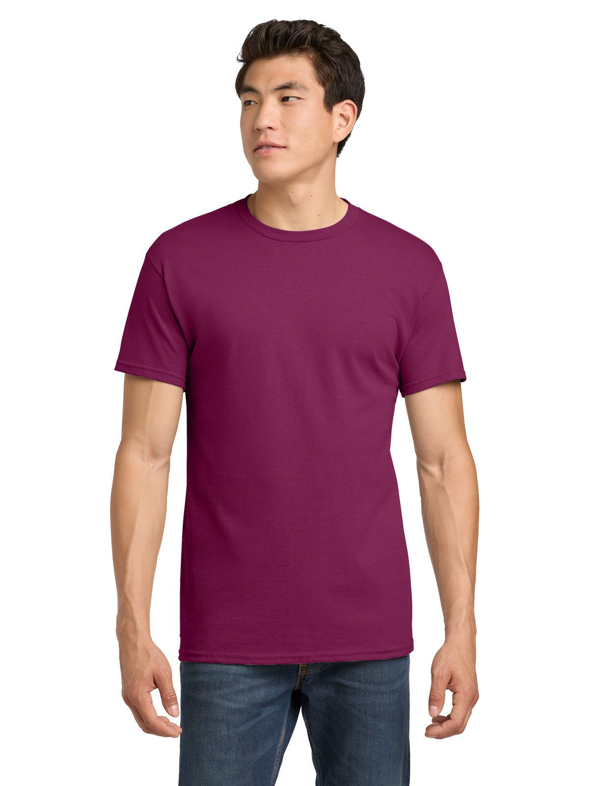 Men's Heavy Cotton T-Shirt - 5000 - Berry