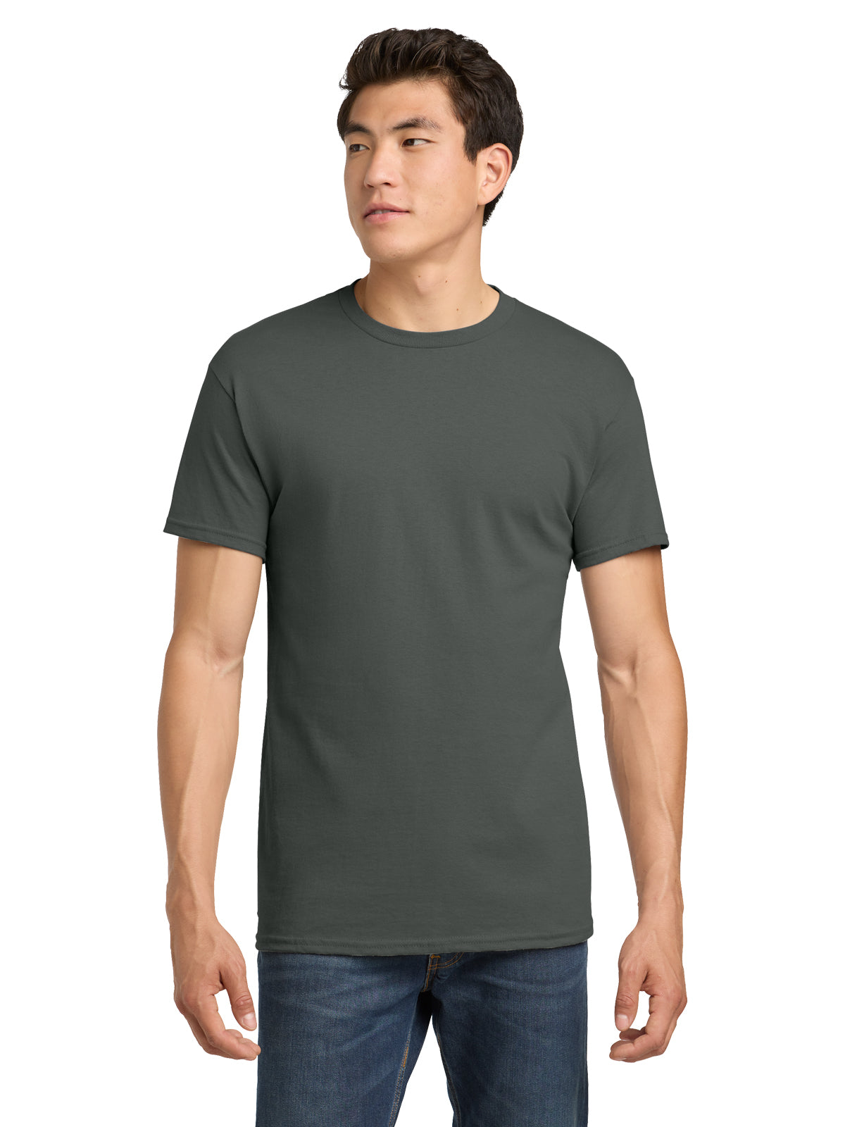 Men's Heavy Cotton T-Shirt - 5000 - Charcoal