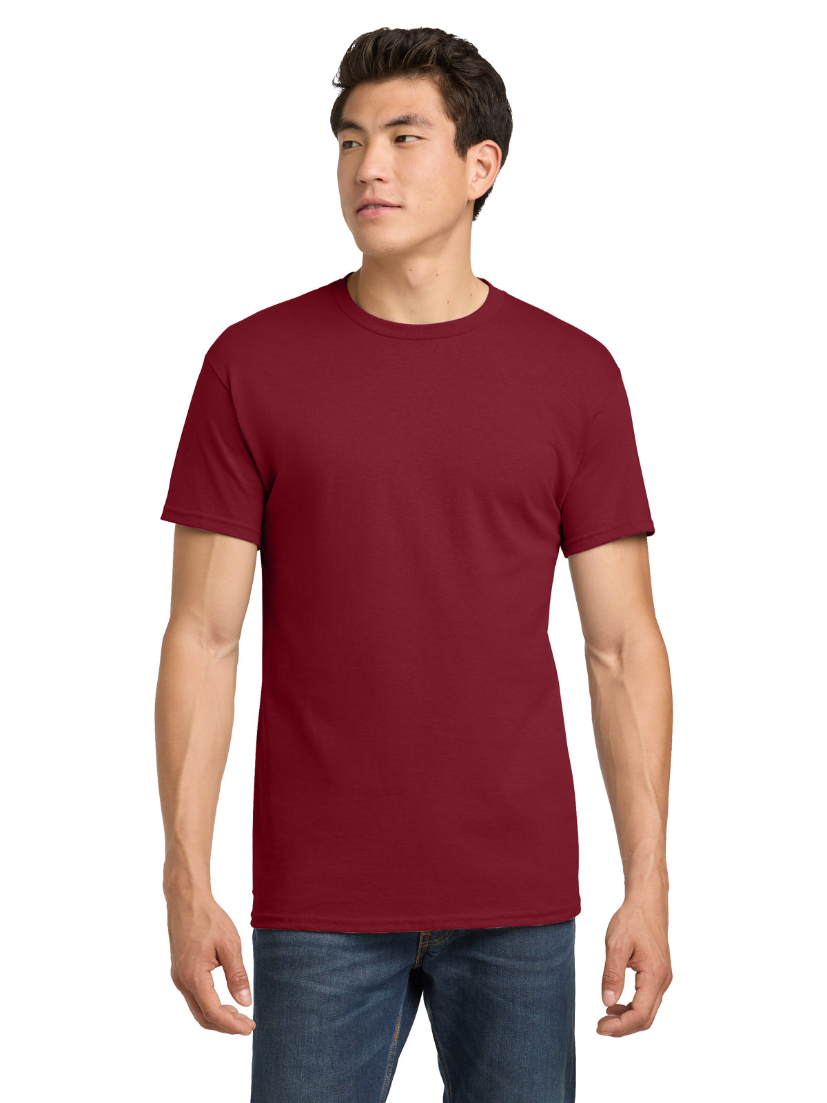 Men's Heavy Cotton T-Shirt - 5000 - Cardinal Red