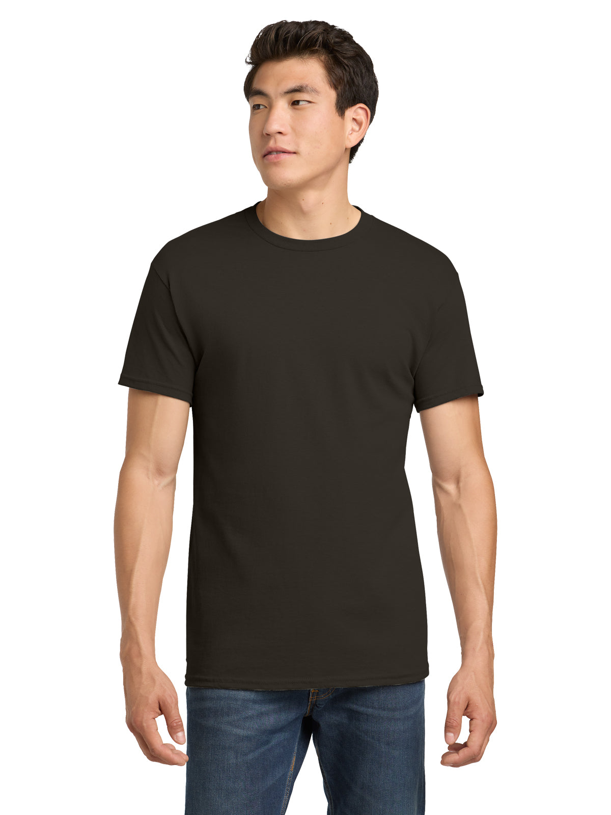Men's Heavy Cotton T-Shirt - 5000 - Dark Chocolate