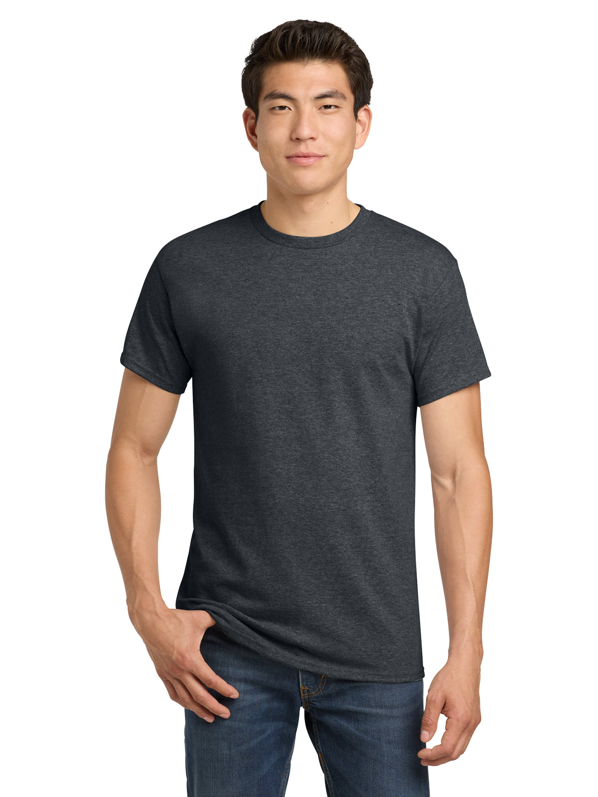 Men's Heavy Cotton T-Shirt - 5000 - Dark Heather