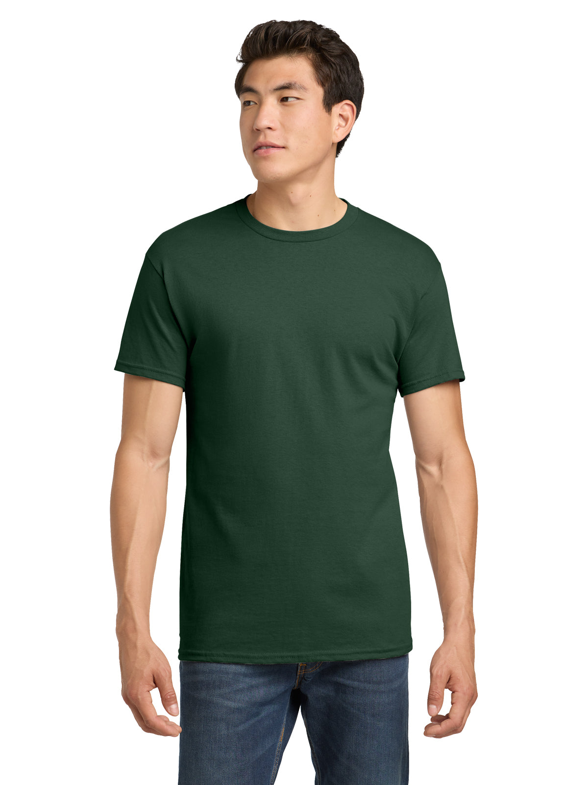 Men's Heavy Cotton T-Shirt - 5000 - Fan Dark Green