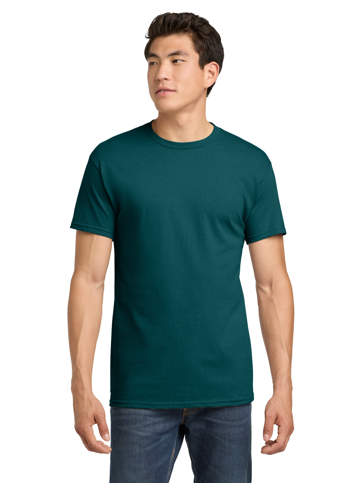 Men's Heavy Cotton T-Shirt - 5000 - Fan Marine Green