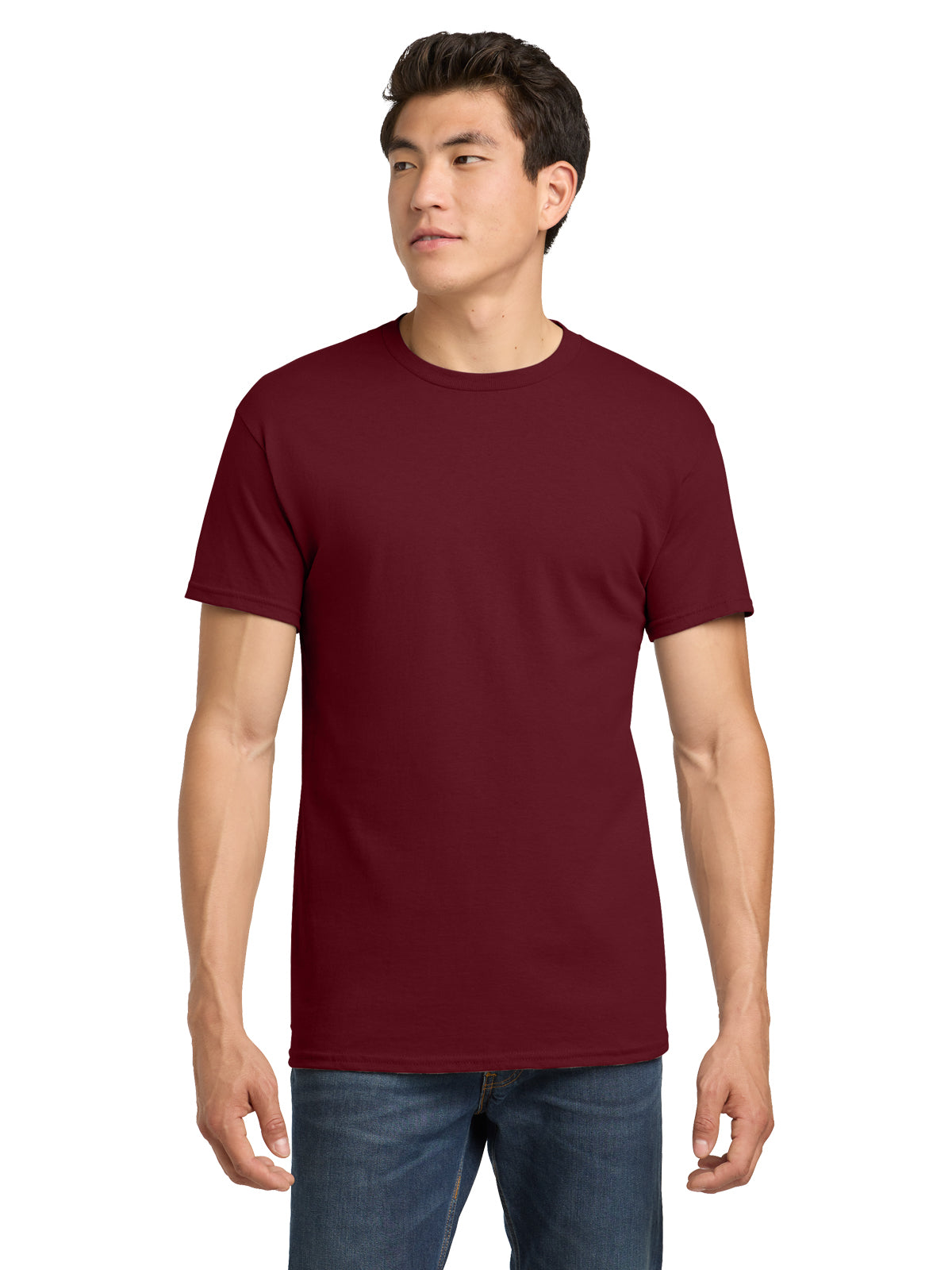 Men's Heavy Cotton T-Shirt - 5000 - Garnet