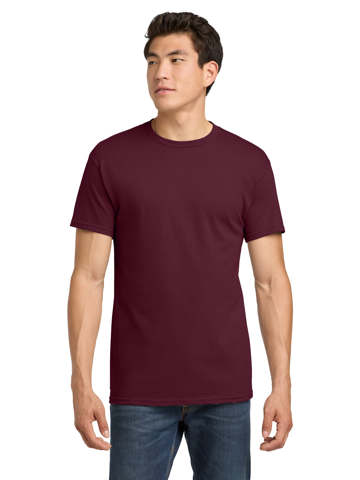 Men's Heavy Cotton T-Shirt - 5000 - Maroon