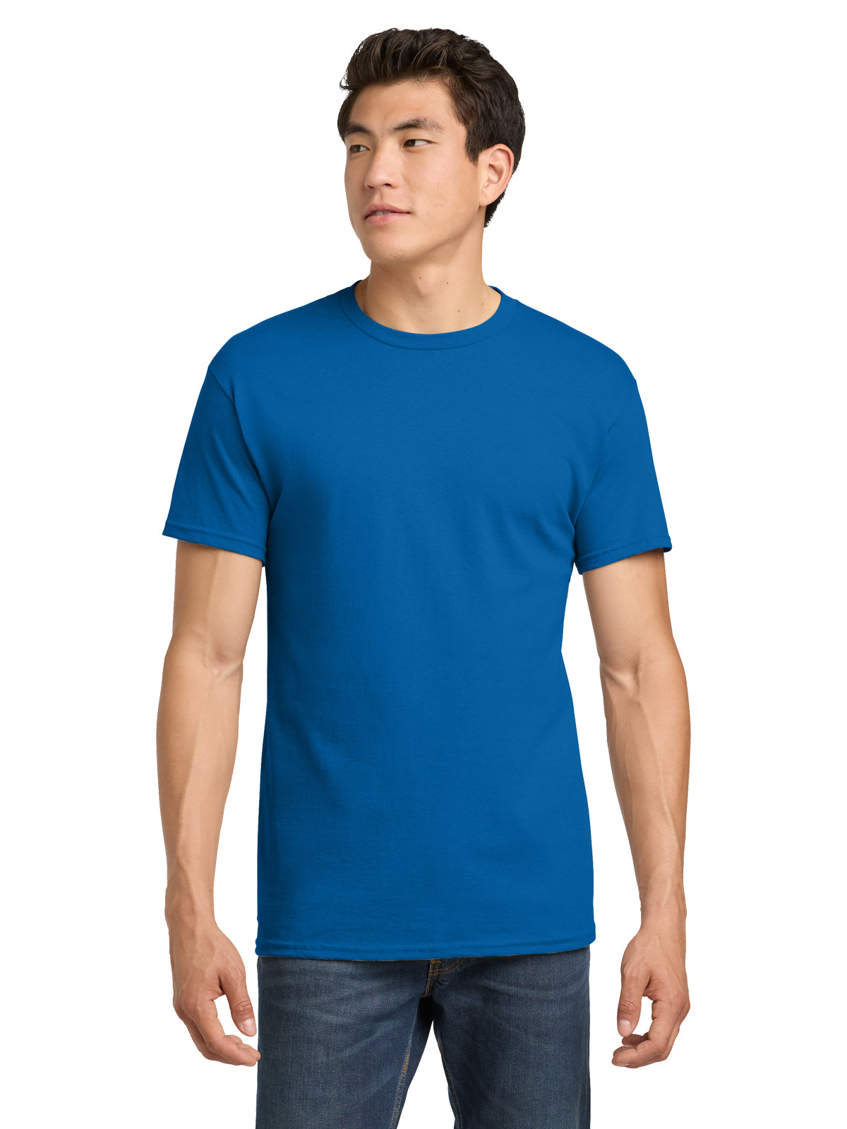 Men's Heavy Cotton T-Shirt - 5000 - Neon Blue
