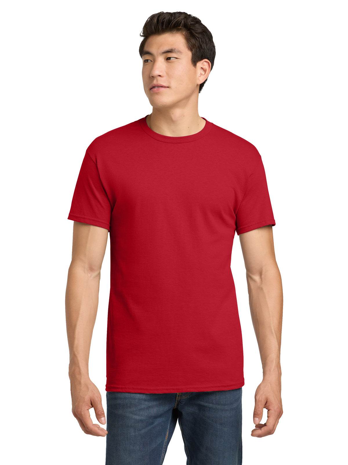 Men's Heavy Cotton T-Shirt - 5000 - Red