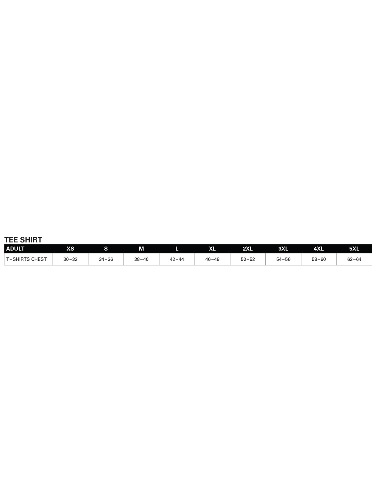 SIZECHART