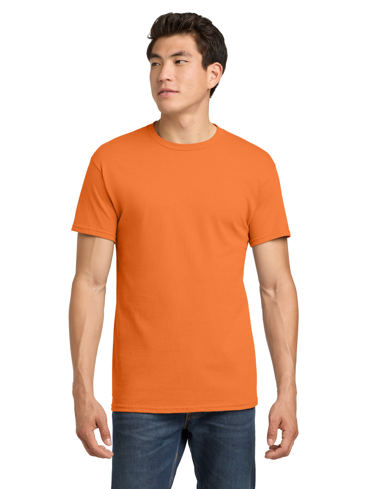 Men's Heavy Cotton T-Shirt - 5000 - Tangerine