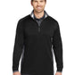 Men's Pocketless 1/2-Zip Cover-Up Sweatshirt - 578673 - Black/ Dark Grey/ White