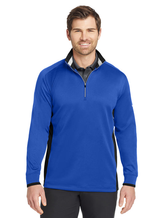 Men's Pocketless 1/2-Zip Cover-Up Sweatshirt - 578673 - Game Royal/ Black/ White