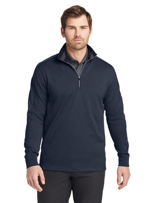 Men's Pocketless 1/2-Zip Cover-Up Sweatshirt - 578673 - Midnight Navy Heather/ Midnight Navy