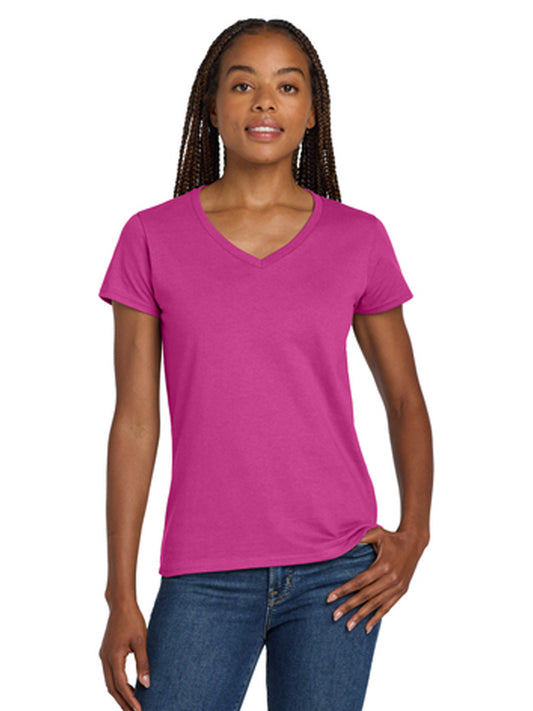 Women's Pocketless Heavy Cotton T-Shirt - 5V00L - Heliconia