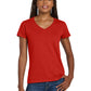 Women's Pocketless Heavy Cotton T-Shirt - 5V00L - Red