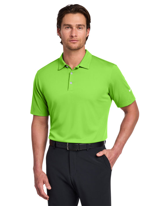 Men's Pocketless Vertical Mesh Polo - 637167 - Action Green