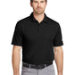Men's Pocketless Vertical Mesh Polo - 637167 - Black