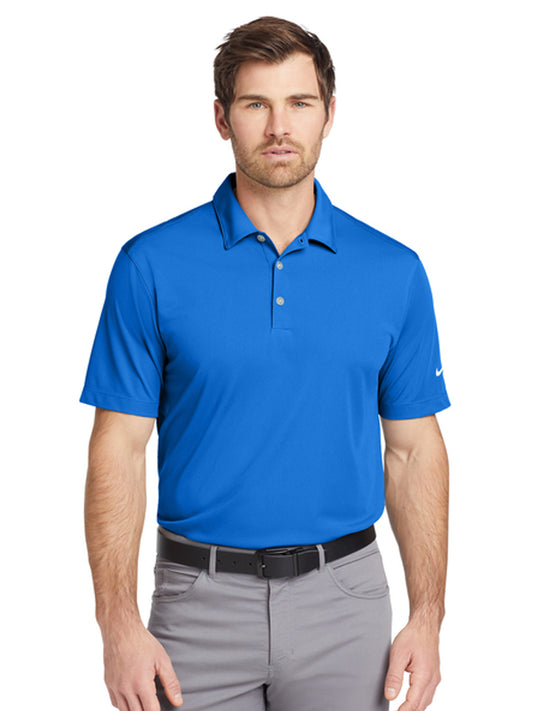 Men's Pocketless Vertical Mesh Polo - 637167 - Brisk Blue
