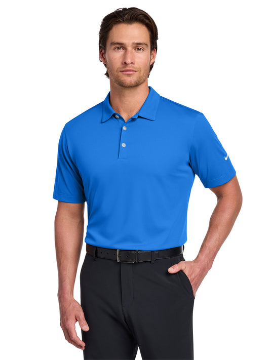 Men's Pocketless Vertical Mesh Polo - 637167 - Brisk Blue
