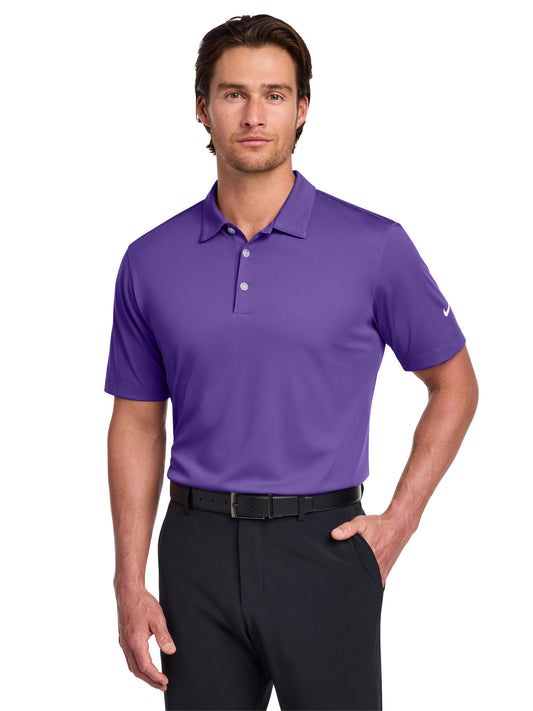 Men's Pocketless Vertical Mesh Polo - 637167 - Court Purple