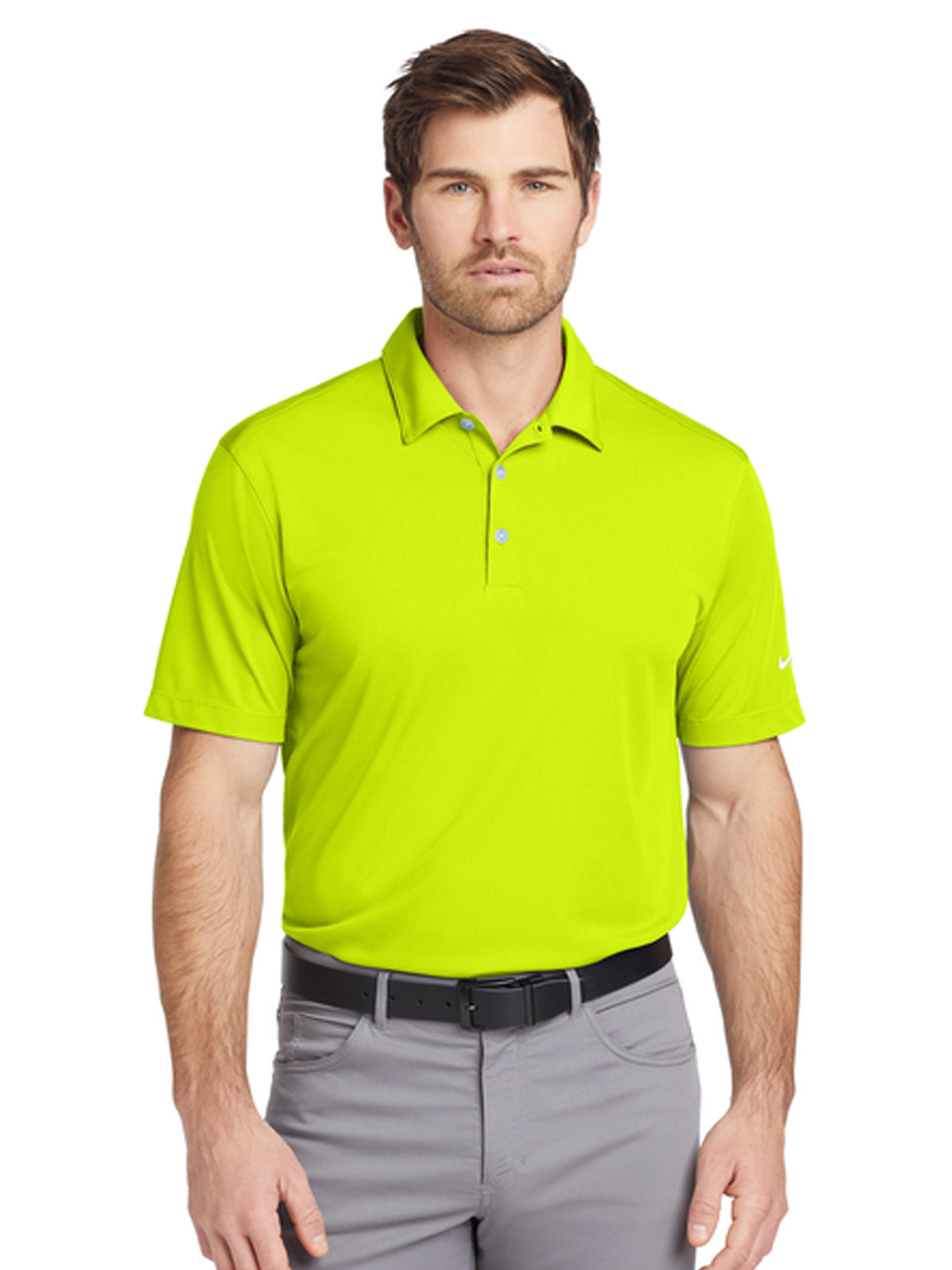 Men's Pocketless Vertical Mesh Polo - 637167 - Volt