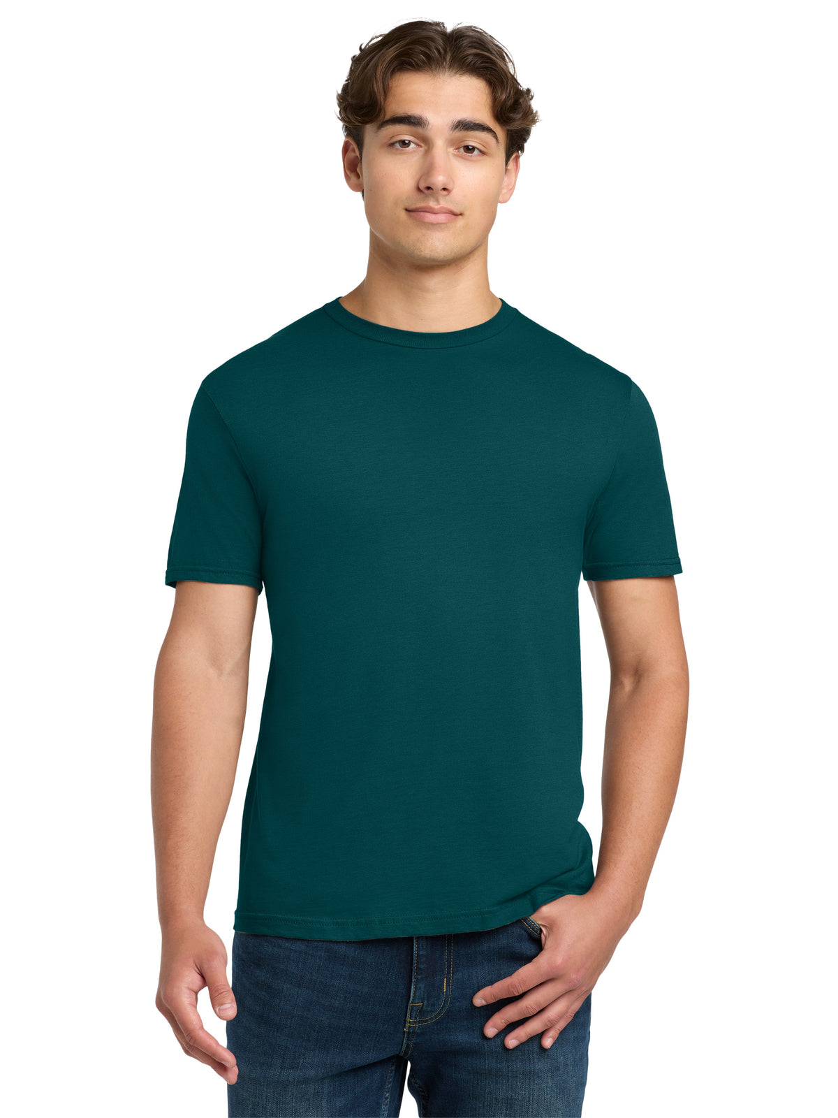 Men's Softstyle T-Shirt - 64000 - Fan Marine Green
