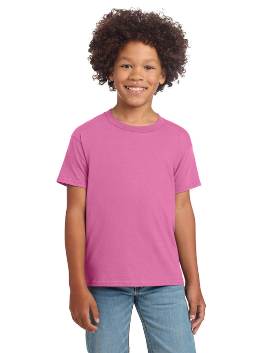 Boy's Modern Fit Softstyle T-Shirt - 64000B - Azalea