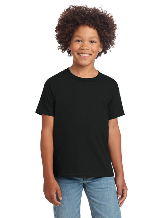 Boy's Modern Fit Softstyle T-Shirt - 64000B - Black