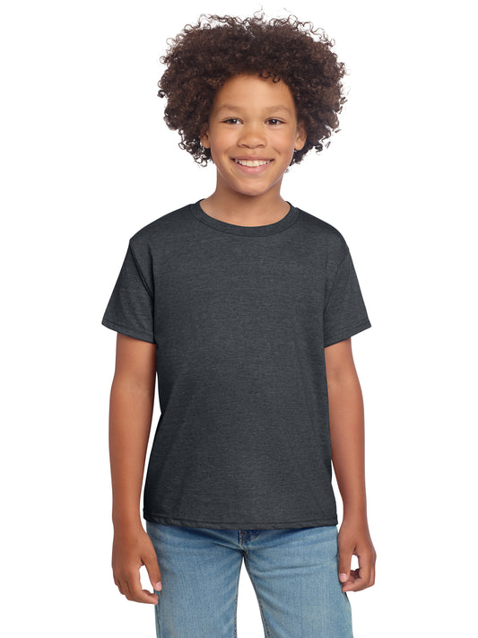 Boy's Modern Fit Softstyle T-Shirt - 64000B - Dark Heather