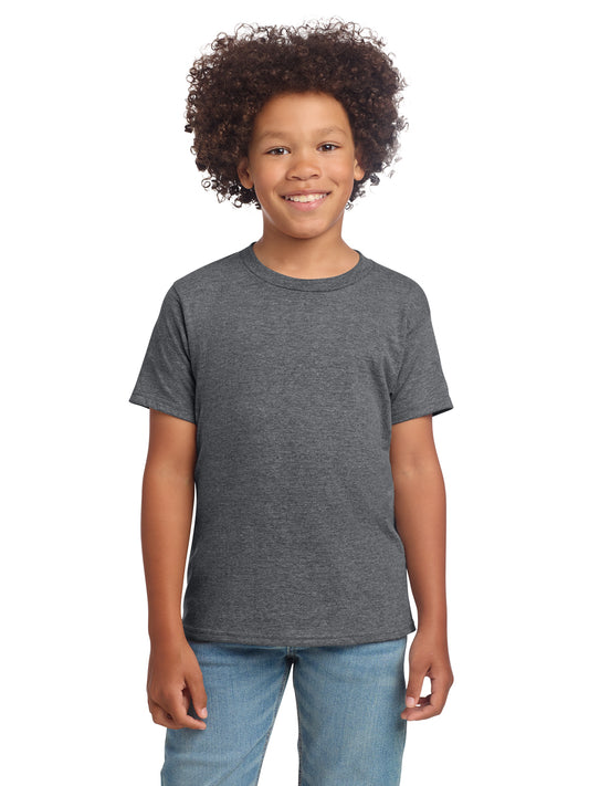 Boy's Modern Fit Softstyle T-Shirt - 64000B - Graphite Heather