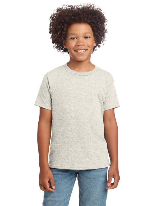 Boy's Modern Fit Softstyle T-Shirt - 64000B - Heather Oatmeal