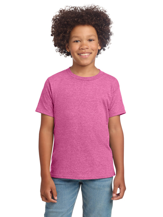 Boy's Modern Fit Softstyle T-Shirt - 64000B - Heather Heliconia