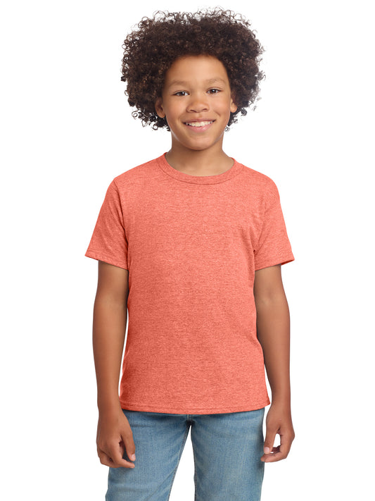 Boy's Modern Fit Softstyle T-Shirt - 64000B - Heather Orange