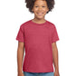 Boy's Modern Fit Softstyle T-Shirt - 64000B - Heather Red
