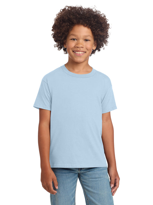 Boy's Modern Fit Softstyle T-Shirt - 64000B - Light Blue