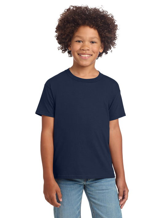 Boy's Modern Fit Softstyle T-Shirt - 64000B - Navy