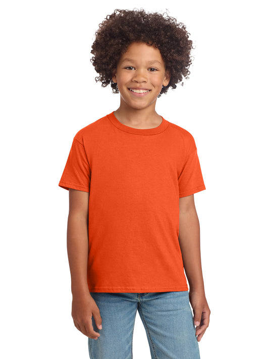 Boy's Modern Fit Softstyle T-Shirt - 64000B - Orange