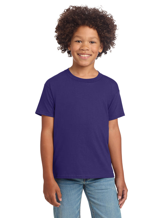 Boy's Modern Fit Softstyle T-Shirt - 64000B - Purple
