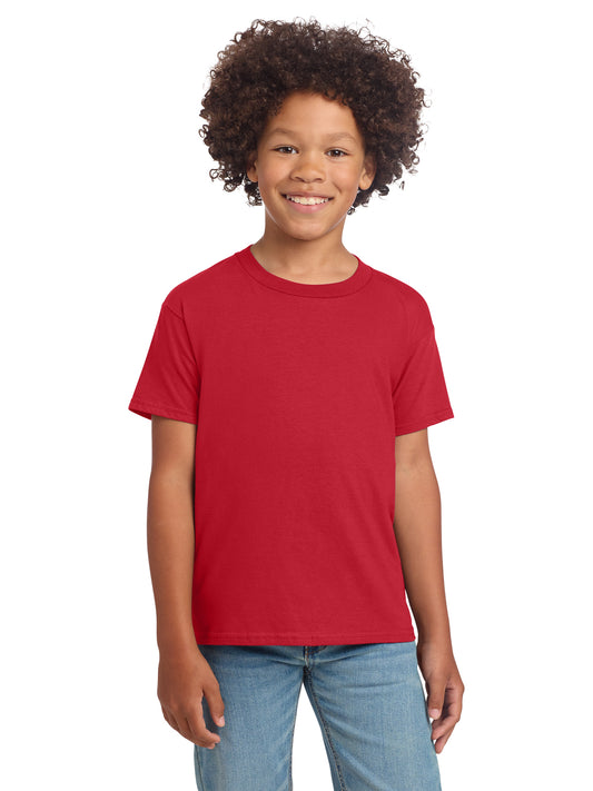 Boy's Modern Fit Softstyle T-Shirt - 64000B - Red