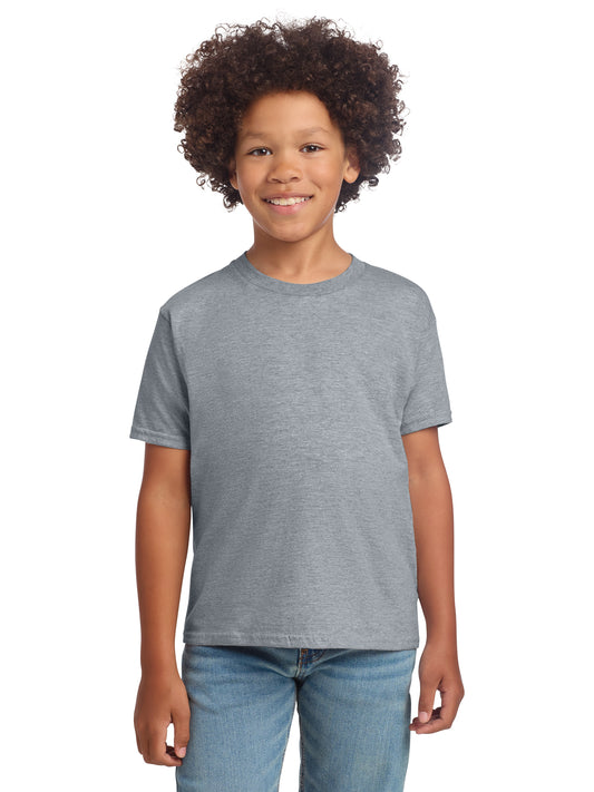 Boy's Modern Fit Softstyle T-Shirt - 64000B - Sport Grey