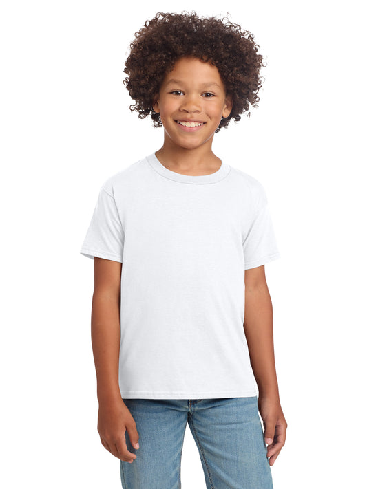 Boy's Modern Fit Softstyle T-Shirt - 64000B - White